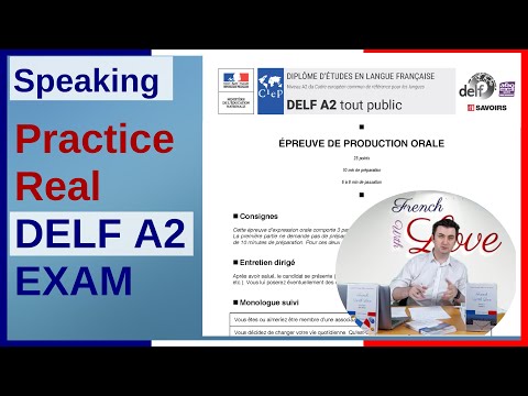 DELF A2 PRODUCTION ORALE | DELF A2 Speaking Exam Simulation | A2 Exam Preparation: Examen français