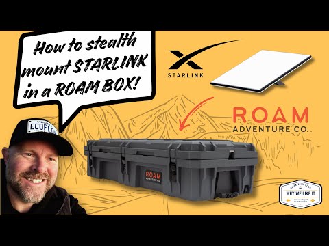 How to stealth mount STARLINK MINI in a ROAM Adventure case! Get internet on the road and off grid!
