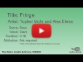 Fringe Topher Mohr And Alex Elena Rock Calm YouTube Audio Library BGM