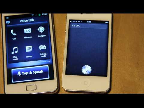 Siri Meets Vlingo Voice Talk! Samsung Galaxy S2 vs. Apple iPhone 4S Speech Recognition!