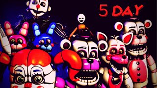 【Five Nights at Freddy's: Sister Location】真夏の恐怖の警備祭り　5日目