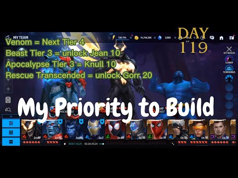 My Top Priority to Build. day 119 inv f2p (Marvel Future Fight)