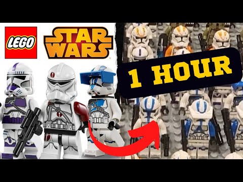 I Built A Lego Clone Army In 1 Hour! (100+ Clones) #legostarwars #clonewars #clonearmies