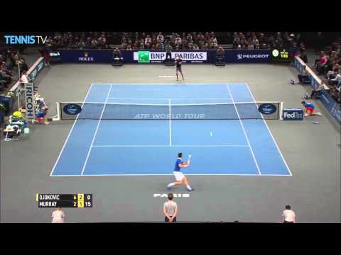 2015 BNP Paribas Masters Paris Final  Murray attacks