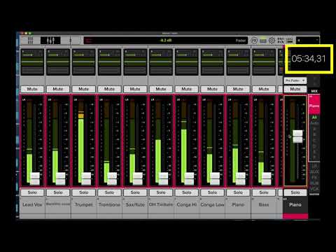 Mackie DL16S - Making a live mix of a Latin 8 members band from scratch in less than 10 minutes!