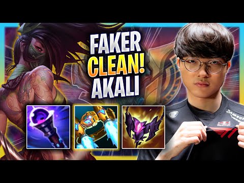 FAKER IS SO CLEAN WITH AKALI! - T1 Faker Plays Akali MID vs Orianna! | Bootcamp 2023