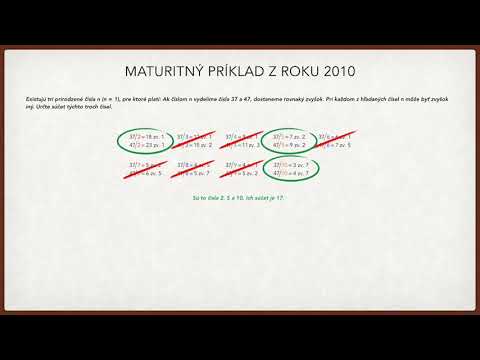 Maturita z matematiky - 2010