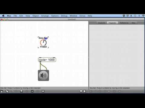 Max MSP V6 Tutorial 5 - live.dial