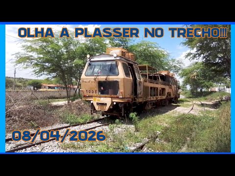 VLI: rara aparição da Socadora-Plasser em Barrocas-BA indo fazer manutenção no trecho!!!