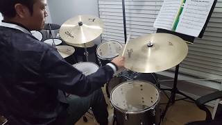 Video thumbnail for Pearl Roadshow drum set , Zildjian Sweet ride, New beat 14 hi hat by SoulDrum TaeyongLee