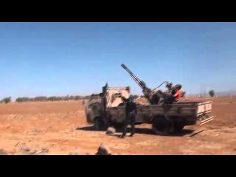 التصدي للطيران الحربي التابع للنظام في معربة في محافظة درعا