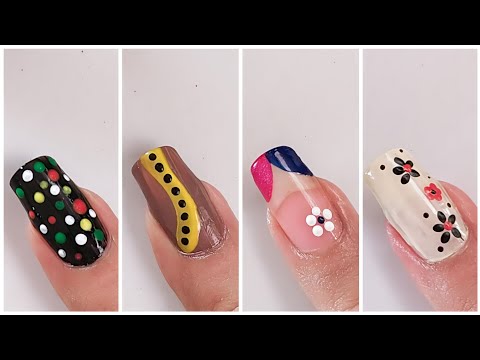 Gel Nails !! 2Mints Easy Nail Art designs/ Trending Nails For Summer 🌞 Diseño d Uñas ❇️💕