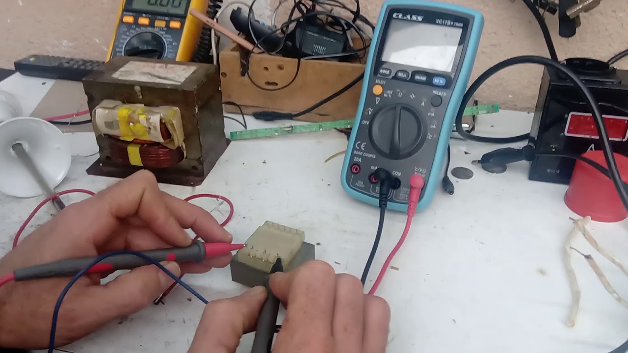 Trafo (Transformatör) giriş, çıkış ölçerek tespit.