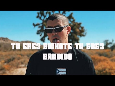 tu eres bichote tu eres bandido (Letra) BAD BUNNY ft. YOVNGCHIMI - MERCEDES CAROTA