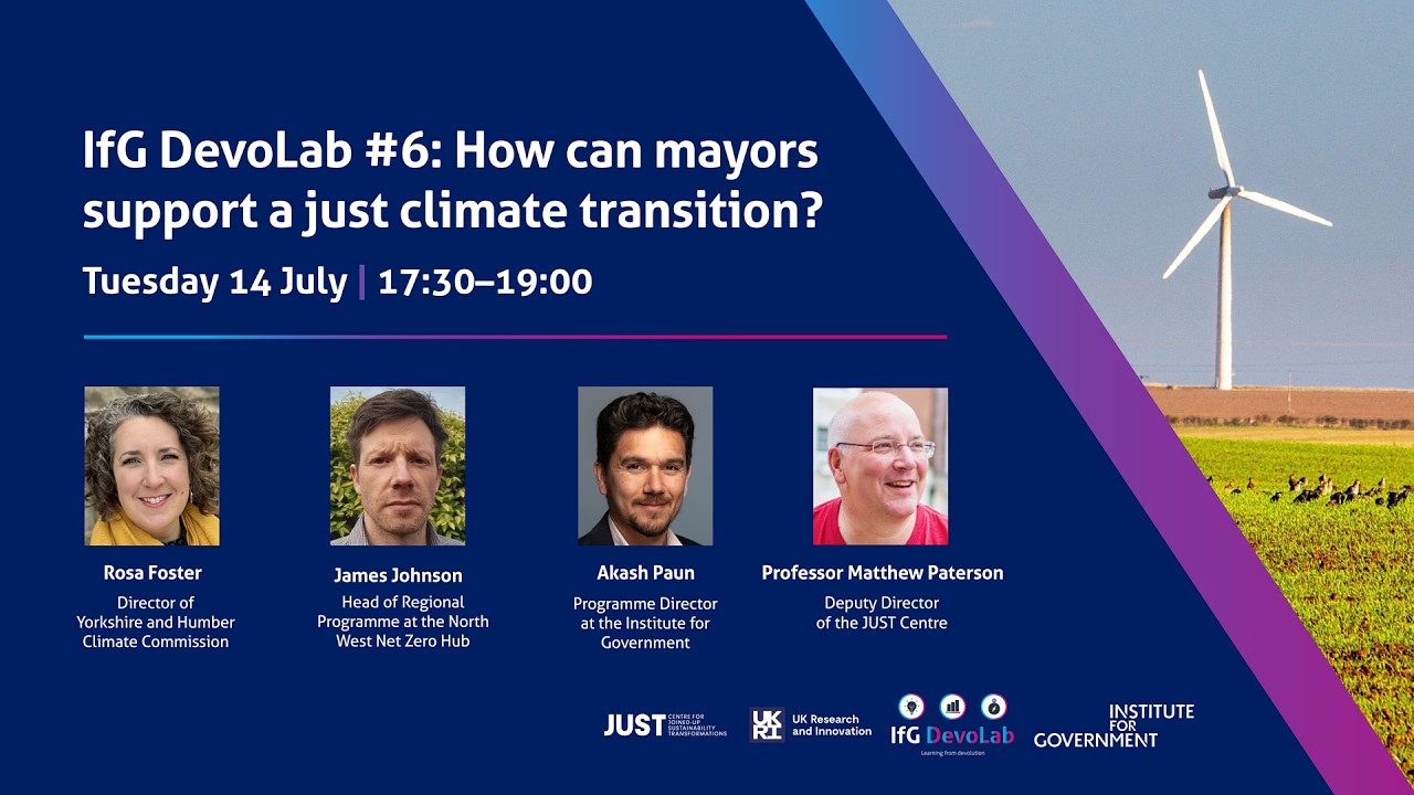 IfG DevoLab #6: How can mayors support a just climate transition?