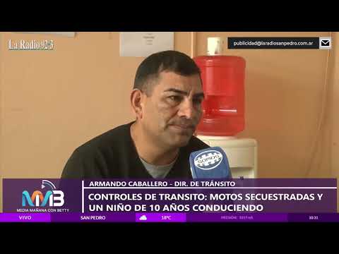 Niño de 10 años conducía una motocicleta y fue interceptado en un operativo de tránsito