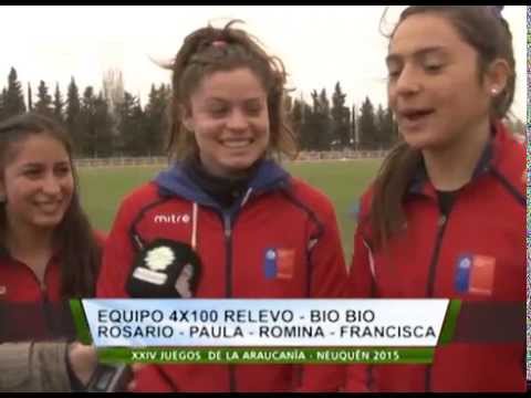 Juegos Araucanía 2015 - ATLETISMO - 4X100 RELEVO -  BIO BIO EQUIPO FEM