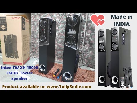 Intex Tw Xh 15000 Fmub Bluetooth Tower Speaker Karaoke Compatible 160w Rms