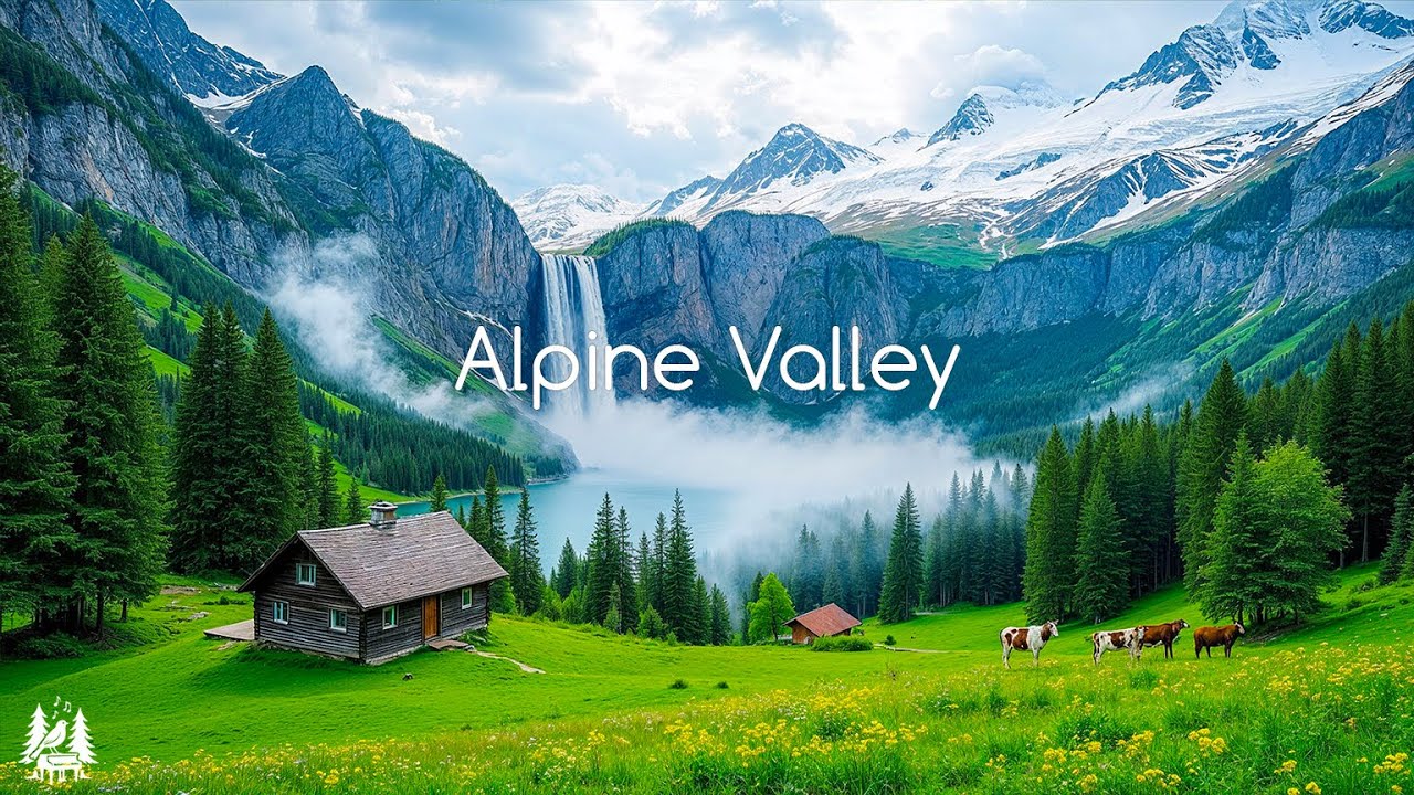Beautiful Relaxing Music, Peaceful Soothing Instrumental Music, "Whispers of the Alpine Valley"