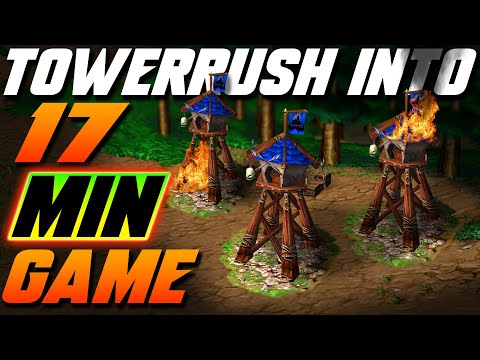 When you go for a quick tower game but it goes 17 minutes! - WC3 - Grubby