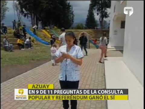En 9 de 11 preguntas de la consulta popular y referéndum ganó el sí