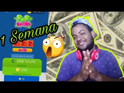 GANHE 100$ DÓLARES POR SEMANA COM ESSE SITE - ( POP Spins )