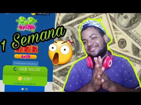 GANHE 100$ DÓLARES POR SEMANA COM ESSE SITE - ( POP Spins )