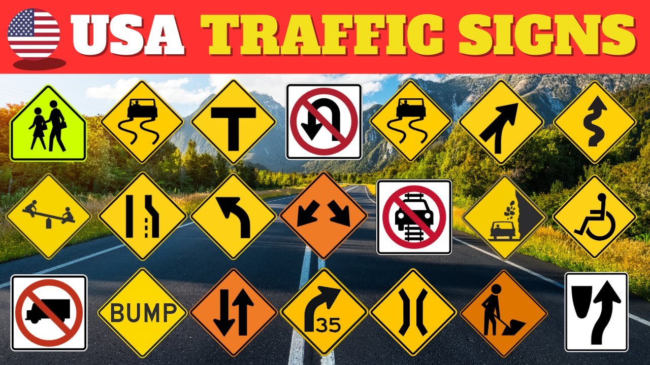 40 Essential USA Road Signs for the DMV Permit Test | Pass Your Driving Exam
