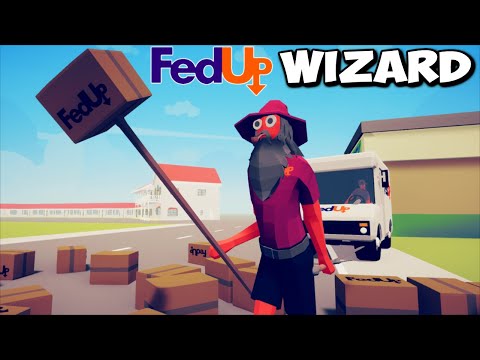 📦FedUp Delivery Wizard🧙‍♂️ vs Every Faction in the town map - Totally Accurate Battle Simulator TABS