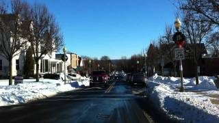 preview picture of video 'Drive Through Snowy Perkasie, PA'