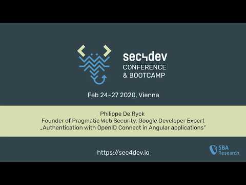 sec4dev 2020 - Authentication with OpenID Connect in Angular applications