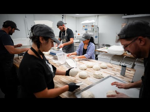 Shaping Hundreds of Loaves of Artisan Sourdough Bread