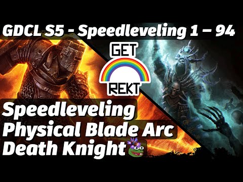 [HC] Grim Dawn S5 Speedleveling - Death Knight, physical Forcewave / Blade Arc, level 1-95 in 6h