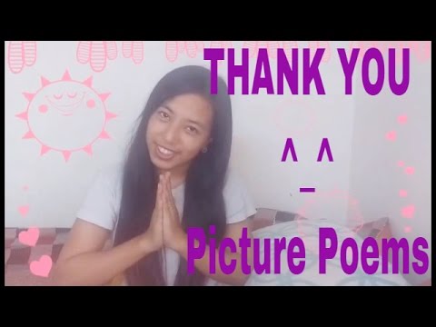 THANK YOU - Picture Poems
