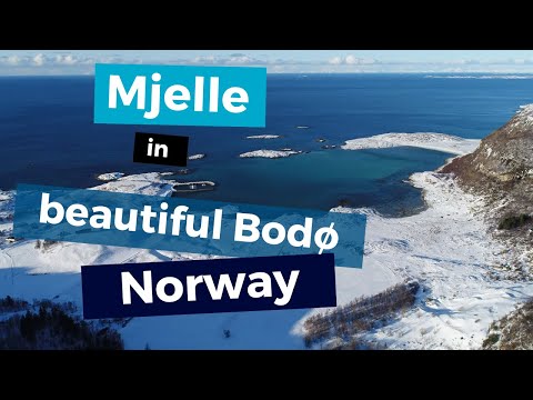 Mjelle area in Bodø, Norway - Winter 2020 - 4K
