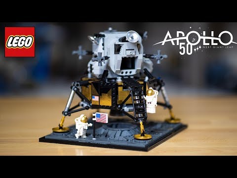 LEGO Apollo 11 Lunar Lander Timelapse & Review