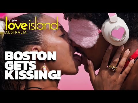 Boston and Sharn impress in the kissing challenge | Love Island Australia 2025