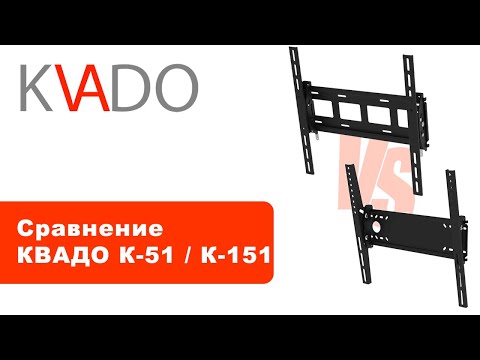 Крепление для телевизора Квадо К- 151 для диагоналей 32"-55" (Наклонный) - фото 1 - id-p2707375315