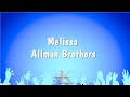 Melissa - Allman Brothers (Karaoke Version)