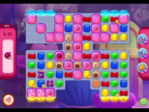 HomeScapes Level 855 no boosters (21 moves)