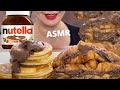 ASMR NUTELLA PANCAKES CROISSANTS MUKBANG 먹방 موكبانغ No Talking EATING SOUNDS Devina ASMR