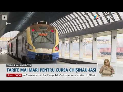 Crește prețul biletelor pentru călătoriile cu trenul de pe cursa Chişinău- Iaşi