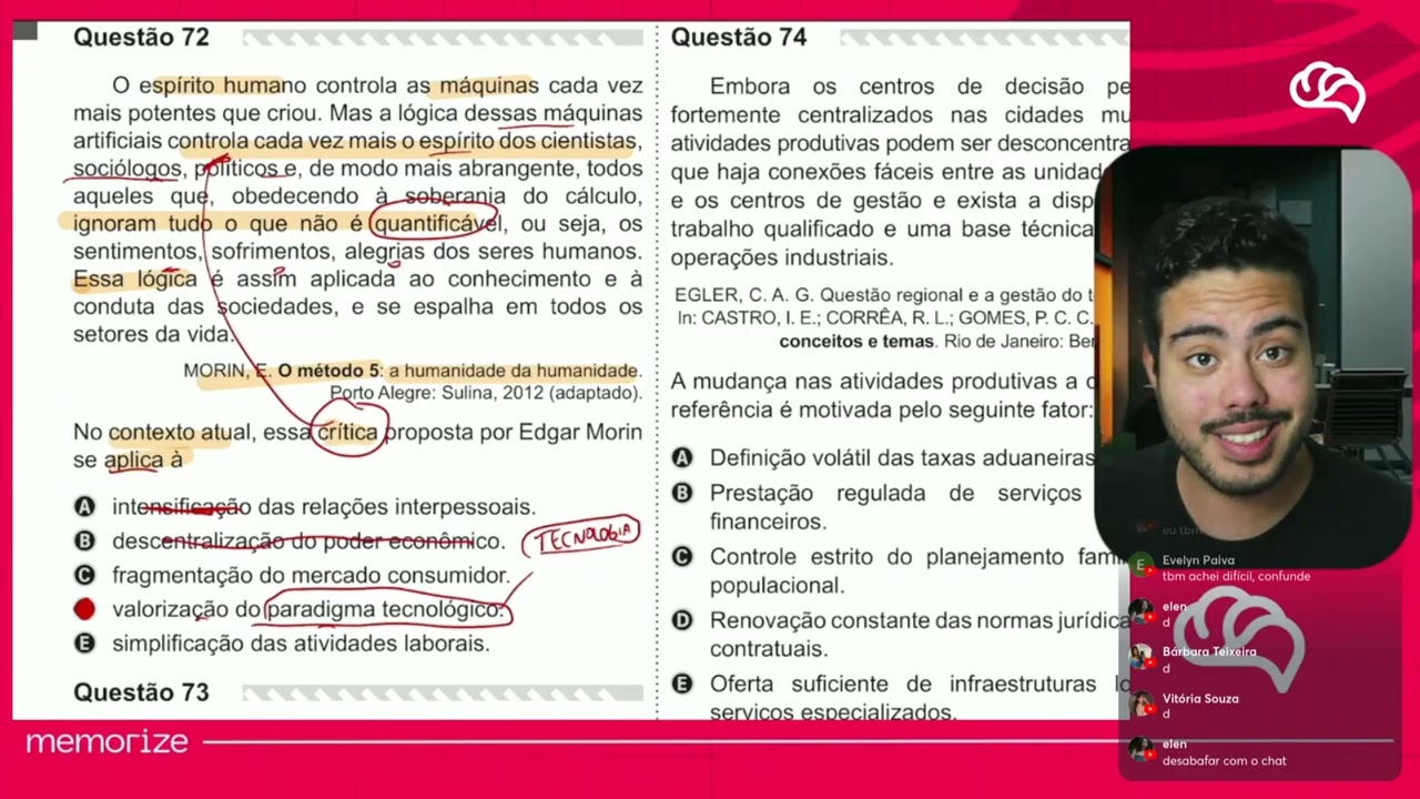 Resolução em Vídeo — Questão 72 ENEM 2019 PPL