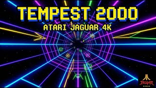 Tempest 2000 Gameplay (Atari Jaguar) 4K - Still Mesmerizing After 30 Years