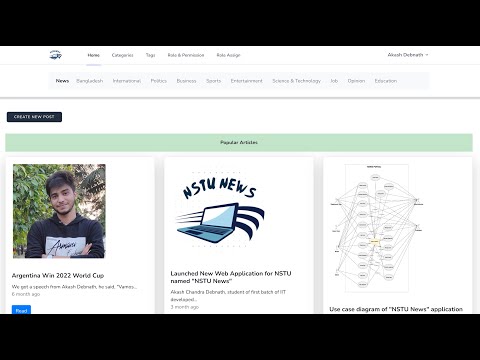 News Portal | Article Management | Federated Learning-based Recommender Implementation