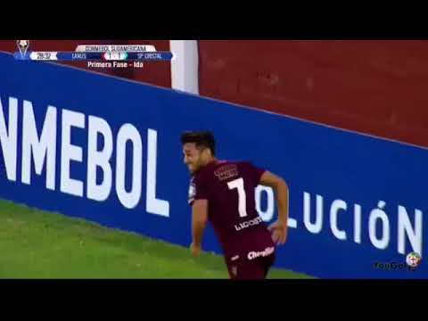 Gol de Lanús. Lanús 3 vs Sp Cristal 1. Copa Sudamericana