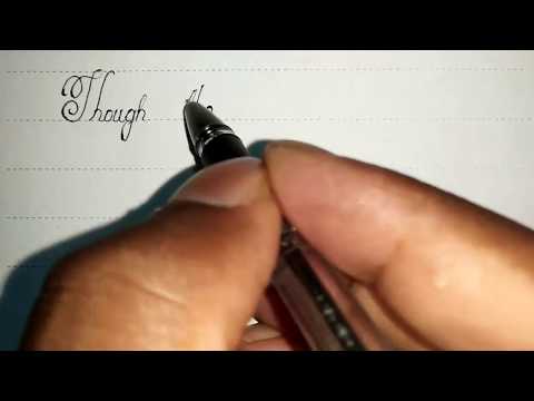 Ball pen handwriting | perfect calligraphy | Cursive lettering | CURSIVE WRITER Video