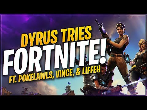 DYRUS TRIES FORTNITE | Ft. Pokelawls