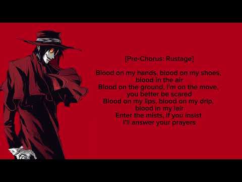 BLOOD (ALUCARD RAP) (LYRICS) - RUSTAGE FT. TOPHAMHAT-KYO