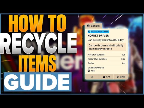 How To Recycle Items In ARC Raiders